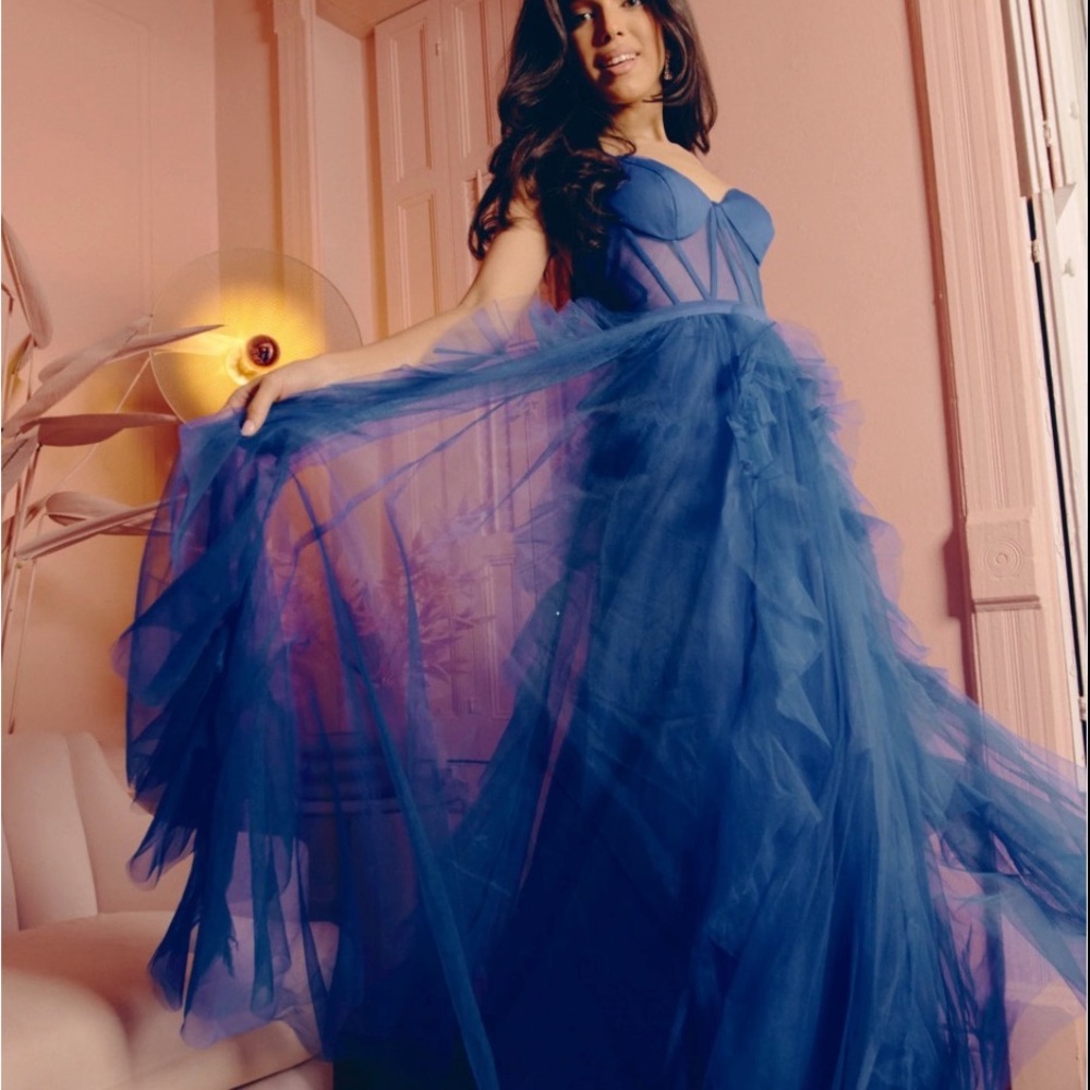 Blondie Nites Royal Blue Ball Gown